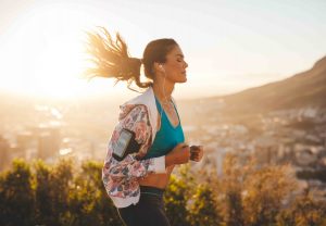 femme en footing