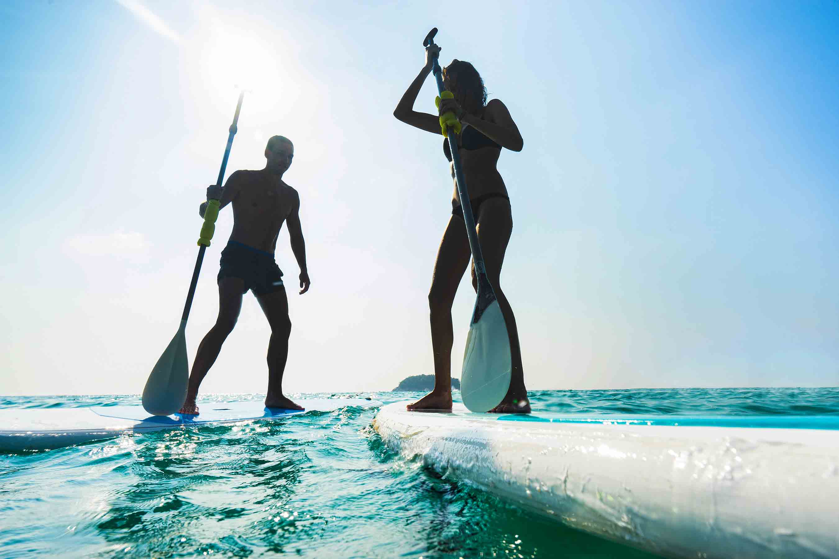 couple en paddle