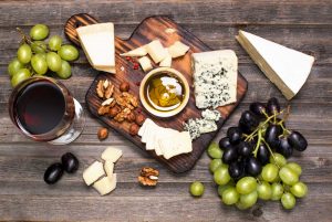 fromage et raisin