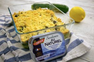 crumble de sardines aux courgettes