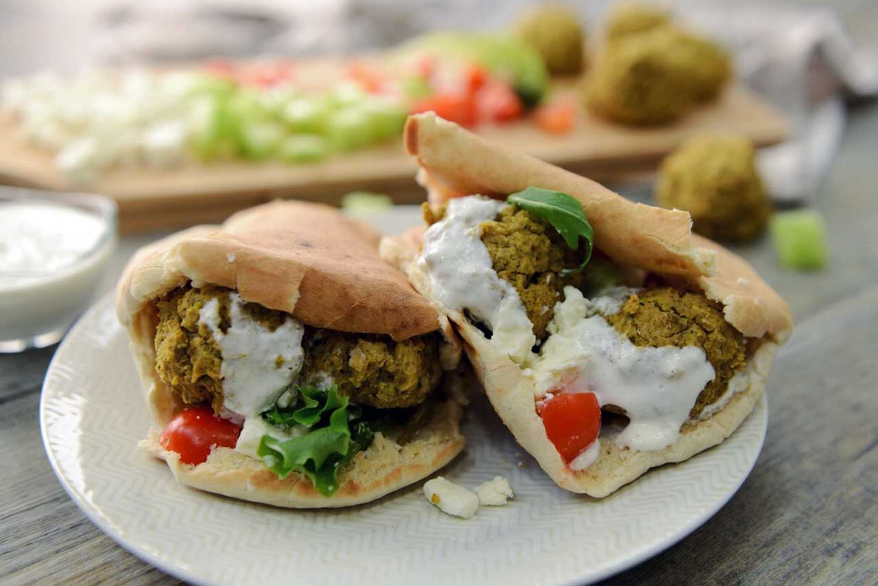 pita de falafels